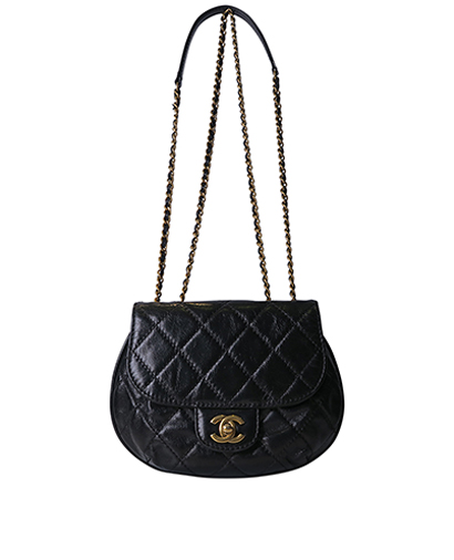 CC Round Flap Crossbody, front view